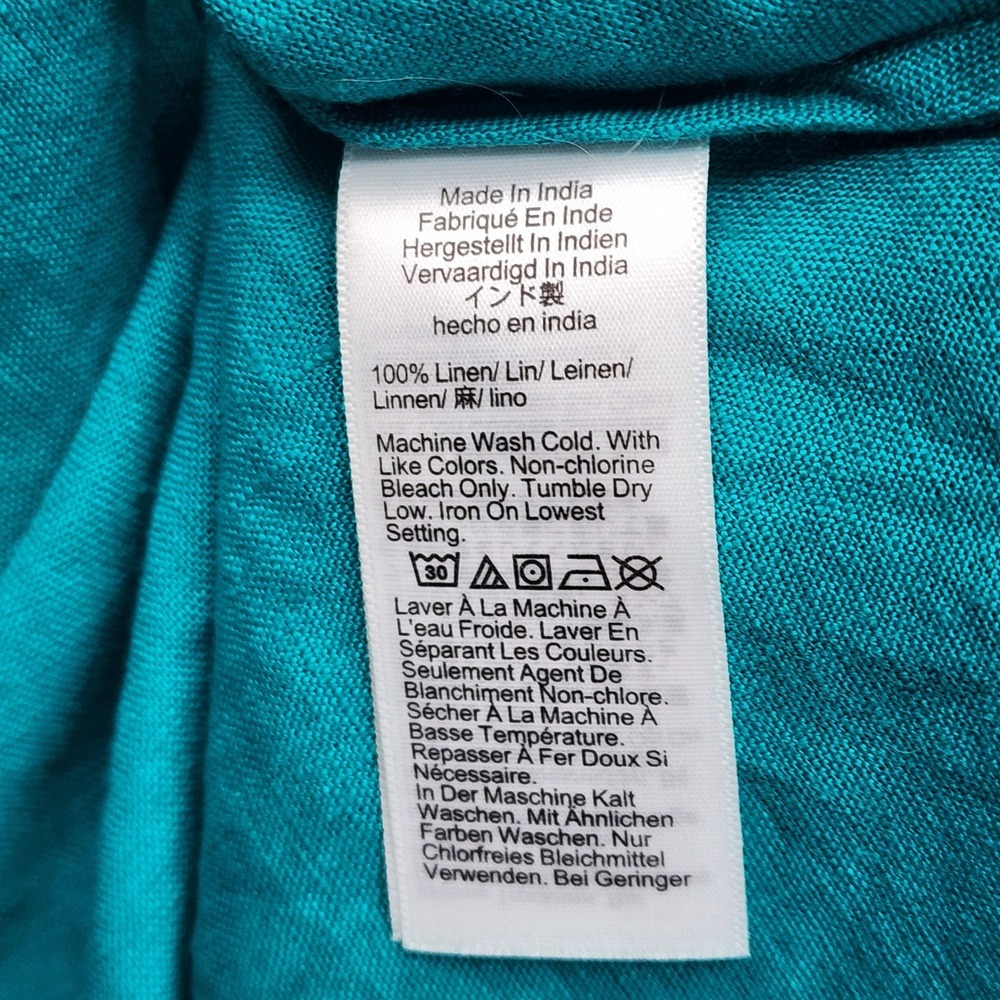 J.Crew Women 100% Linen Maxi Cami Dress Coastal Beach Vacation Sundress Size 8 - Picture 5 of 7